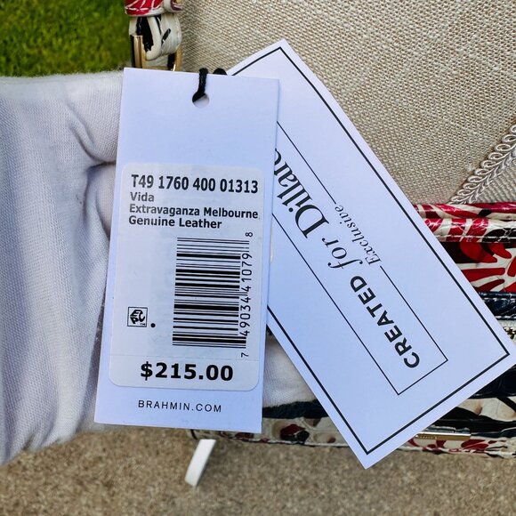 Brahmin Vida Extravaganza Melbourne Leather Crossbody T49176040001313 NWT - Picture 12 of 16